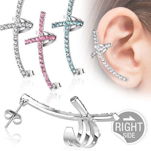 Paved Halo Ear Cuff